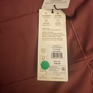 CALIA by Carrie Underwood Mauveberry Leggings and 1/4 zipped jacket set